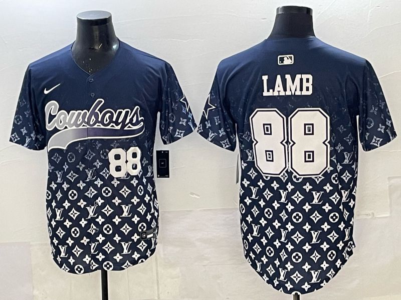 Men 2025 Nike Dallas Cowboys #88 Lamb Drak Blue Limited NFL Jersey 04->dallas cowboys->NFL Jersey